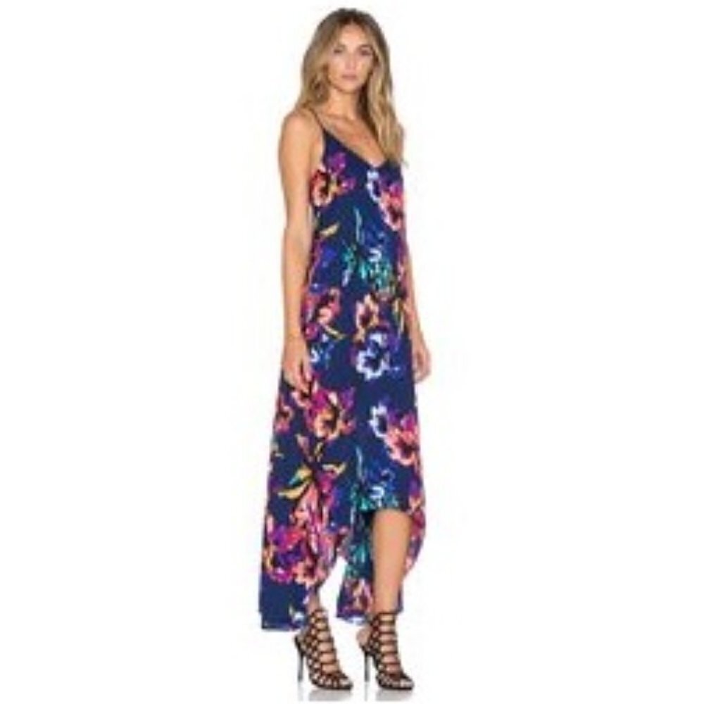 Revolve Three Eighty Two Blue Grayson Maxi Dress